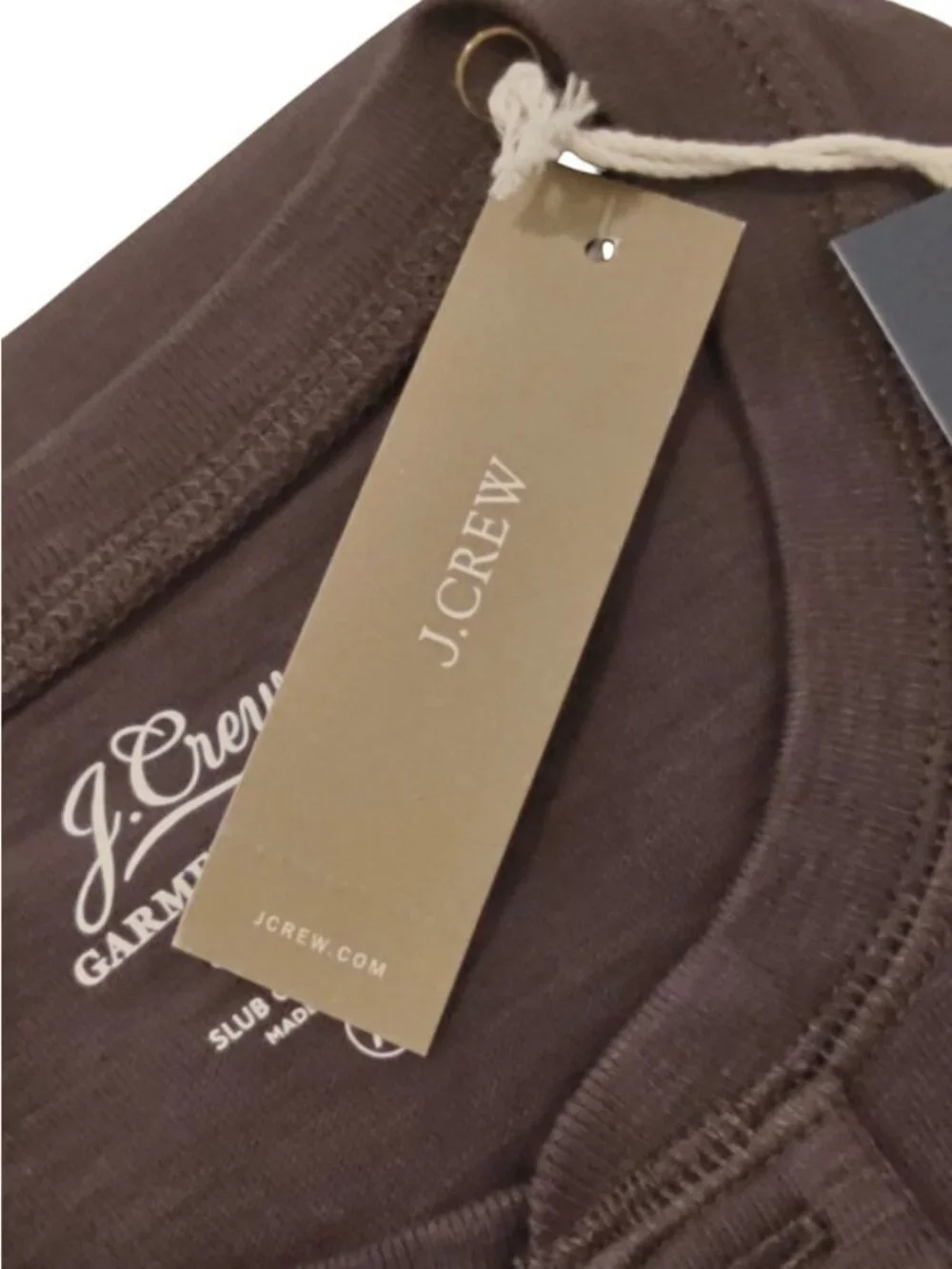 J. Crew Men's Garment Dyed Black XL Short Sleeve Henley Shirt 100 Cotton New